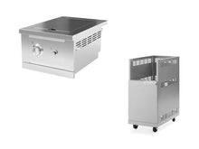 NewAge Products Stainless Steel Natural Gas Performance Side Burner with Cart