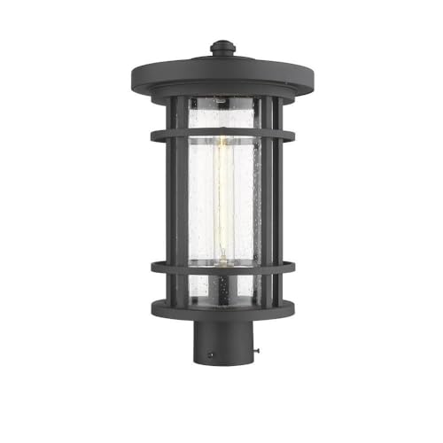 Z-Lite 570PHB-BK 1 Light Outdoor Post Mount Fixture, Black