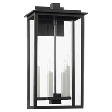 Quorum International Westerly 32 Inch 4-Light Outdoor Ceiling Pendant Black