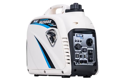 Pulsar PG2300iS 2,300W Portable Super Quiet Gas-Powered Inverter Generator with USB Outlet & Parallel Capability, CARB Compliant