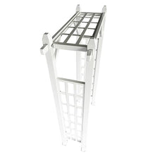Oakland Living White Modern Aluminum Garden Arbor Arch