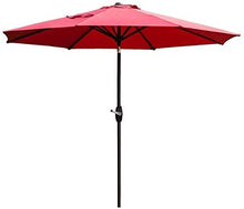 QZQHNYJ Outdoor Garden Parasols Parasols 2.7M Outdoor Garden Patio Umbrella Uv70+, Crank And Tilt, Sun Shade For Outside Market Terrace Deck Yard Or Pool Side