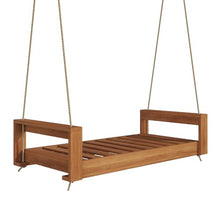Amish Casual The Lancaster Amish Crafted Porch Daybed Swing, Made in The USA from Kiln Dried Pine (4 Foot, Cedar Stain)