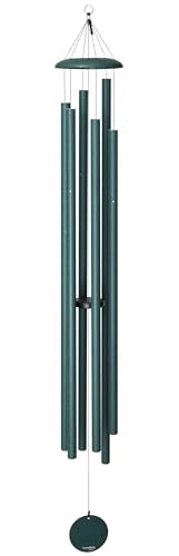 Corinthian Bells by Wind River – 74 inch Green Wind Chime for Patio, Backyard, Garden, and Outdoor Decor (Aluminum Chime) Made in the USA