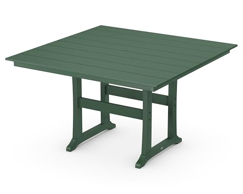 POLYWOOD® Farmhouse Trestle 59" Counter Table in Green