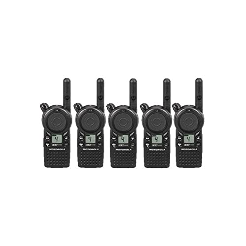 Motorola Solutions 5 Pack CLS1410 Two Way Radio Walkie Talkies Black