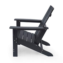 Christopher Knight Home Robert Outdoor Contemporary Adirondack Chair Set of 2 Matte Black