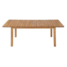 Christopher Knight Home Mave Acacia Wood Dining Table Set for 8, 9 Piece Patio Extendable Dining Table & Armless Chairs Set Of 8 with Cushion & Wicker Back, Patio Furniture Set, Cream+Light Brown+Teak