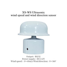 Aoleaby Mini Anemometer, XS-WS Wind Speed Sensor Wind Direction Sensor 0-60M/s Weather Station RS485 Output(XS-WS RS232)
