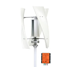 OLONETO 2KW Wind Power Generator Kit Household High -Power Generator 12V24V48V Vertical Axis Rock Plate Generator with MPPT Controller (Color : White, Size : 24v)