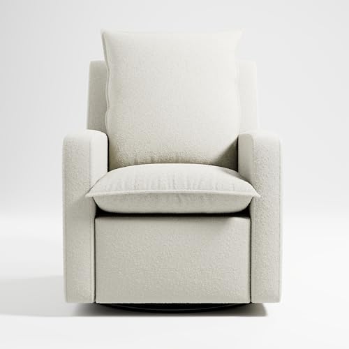 Storkcraft Timeless Recliner Glider with USB Ivory Boucle