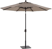 iumLeap Windproof Outdoor Patio Umbrella - Garden Parasol for Sun Shade Perfect for Beach Deck & Commercial/Residential Use, Tan-A