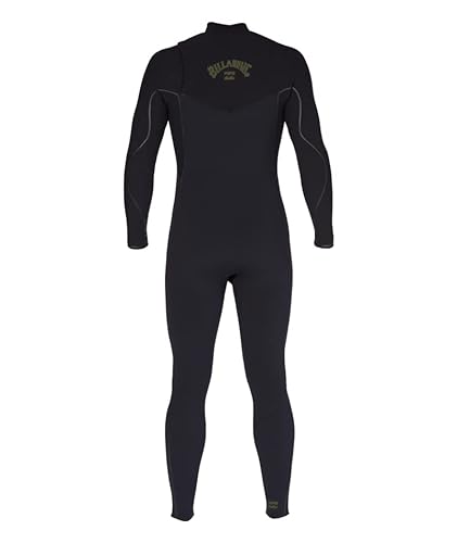 Billabong Mens 3/2mm Furnace Comp Chest Zip Fullsuit Wetsuits Black 23