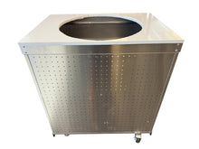 Mont Alpi MA-KAM Heavy Duty Stainless Steel Universal Kamado Charcoal Smoker Grill Module + Storage Cabinets & Granite Countertops - for 18" Big Green Egg, Kamado Joe Classic, Akorn, Pit Boss Models