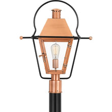 Quoizel Rue De Royal Charleston Outdoor Post Lantern 22.75 Inch 1-Light Aged Copper