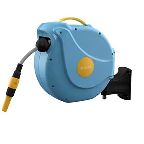 Retractable Garden Hose Reel, 20m Automatic Recycling Hose Cart, Wall-Mounted with 180° Rotating Bracket for Easy Watering and Storage