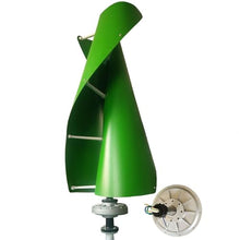OLONETO 2000W Vertical Wind Turbine 12V/24V/48V Magnetic Levitation Wind Turbine Household Outdoor High-Power Wind Turbine, Real Standard Generator (Color : Green, Size : 48V)