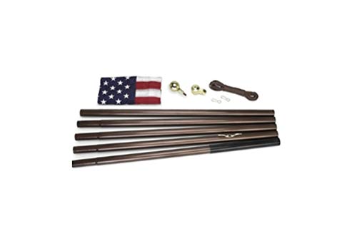 flag connections Residential Flagpole Kit with Flag - Bronze