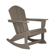 WO WESTIN OUTDOOR Classic Patio Rocking Chair Set of 4 PCS Weathered Wood
