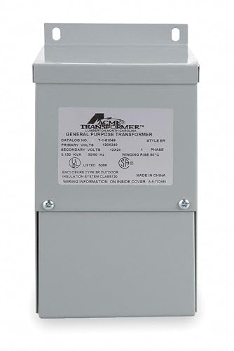Acme Electric T113077 Buck-Boost Transformer, Single Phase, 120 x 240 Primary Volts - 16/32 Secondary Volts, 5 kVA