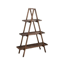 IBONSON Multi Tiered Plant Stand Indoor Balcony Retro Solid Wood Flower Stand Living Room Indoor Multi-Layer Pothos Plant Display Stand Corner Outdoor Plant Stand