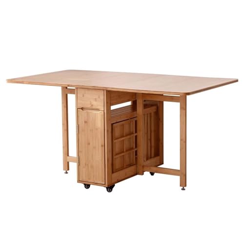UWYTGF Modern 5 Piece Wooden Dining Table Set for Small Space Apartment,A