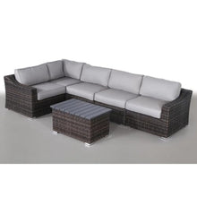 callmego Outdoor Garden Seating Set with Resin Wicker Construction for Patio and Backyard Use