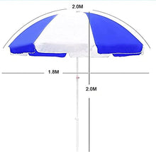 QZQHNYJ Parasol Garden Patio Umbrellas Beach Parasol, Height-Adjustable Round Umbrella, Rainproof Outdoor Umbrella, Used in Garden