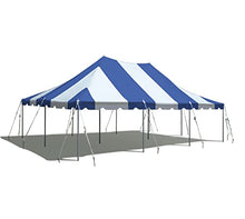 TentandTable 20' x 30' Premium Commercial Pole Tent with Blue & White Top