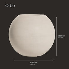 COSAPOTS Orbo Globe Sphere Indoor/Outdoor Planter, 35x31in Sand Stone
