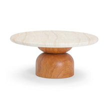 Tov Furniture Cynthia Travertine Concrete Indoor/Outdoor Coffee Table