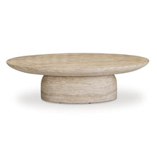 TOV Furniture Sonia Faux Travertine Indoor/Outdoor Concrete Coffee Table
