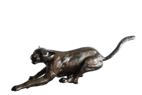 NIFAO Prowling Panther Crouching Large Aluminum, 59" L x 16" W x 21" H