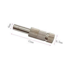 Xiaochen Sprinklers Watering Pipe Fittings 500pcs Mist Cooling Lock Nozzle with Filter 0.1-0.6mm (Color : 0.5mm Orifice)