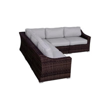 callmego Outdoor Resin Wicker Seating Set with Cushions for Patio and Backyard Use