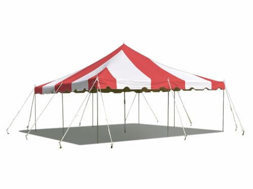 Party Tents Direct 20'x20' Weekender Standard Canopy Tent - Easy Up Outdoor Canopy for Events Red