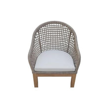 IC INTERNATIONAL CONCEPTS Set of Two Outdoor Teak Patio Dining Chair with Cushions - Natural