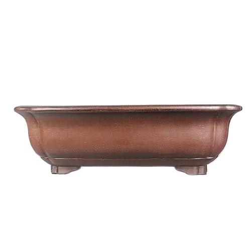 thalo Planter Pots Planter 25 Inch Purple Clay Bonsai Planter Handmade Rectangular Planter Green Planter Plant Container Accessories