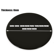 Round Glass Table Top, Black, Glass Table Top, Tempered Glass Cover Sheet, Round Glass Dining Table Top, Clear Circular Dining Table Top, Tempered Flat Edge Polish Glass Table Top ( Size : 90CM(36INCH