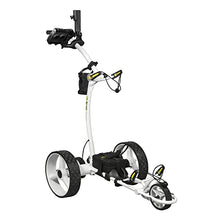 BAT-CADDY ELECTRIC GOLF CADDY X4R Sealed Lead 18-Hole Battery Powered Golf Push Cart with Remote, Dual Motor, 9-Speeds and Reverse, Cruise Control, Anti-Tip Wheel, Downhill Control Arctic White