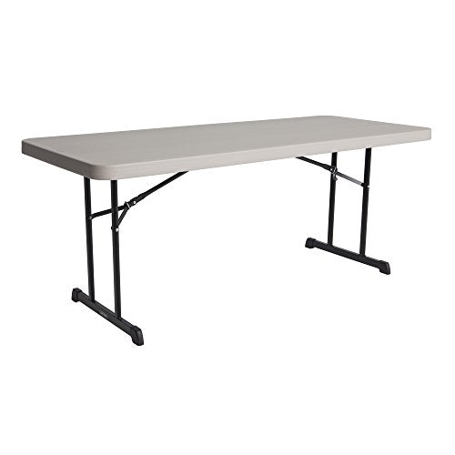 LIFETIME 480126 Professional Rectangular Folding Table (4 Pack), 6', Putty