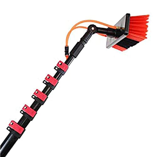 BHFRYU Window Cleaning Brush Pole Water Fed Brush Outdoor Cleaning Tools Window Cleaner Kit Cleaning Photovoltaic and Solar Panels Extendable Cleaner Conservatory Roof