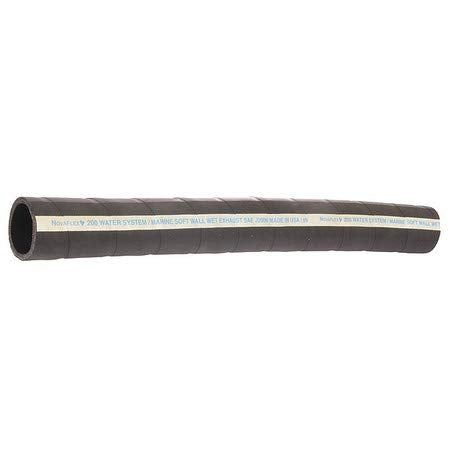 2" ID x 25 ft EPDM Marine Exhaust Hose 200 PSI BK