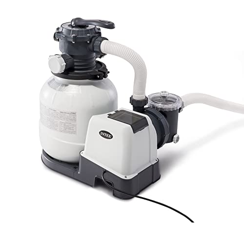 Intex Above-Ground Pool Set with Pump and Vacuum Gray