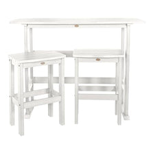 highwood AD-KITBALC2-WHE Lehigh 3pc Bar Height Balcony Set, White