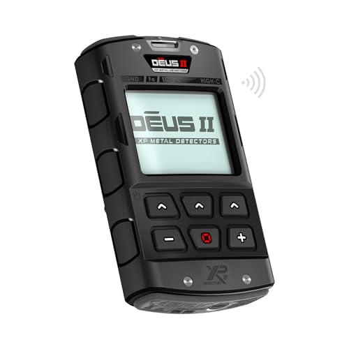 XP Metal Detectors Deus II Wireless, Shockproof and 66 ft / 20m IP68 Waterproof Remote Control - RC - Control Module with Back-lit LCD Display (D2-RC)