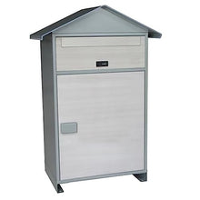 MegLob Stainless Steel Vertical Oversized Mailbox, Villa Parcel Organizer, Private Porch Pack Manager- Expressman/Postman Can Deliver Parcels Multiple Times,A