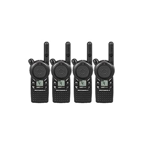 Motorola Solutions 4 Pack CLS1410 Two Way Radio Walkie Talkies UHF Black