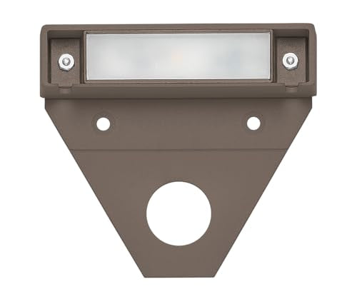 Hinkley Nuvi Small Deck Sconce 10-Pack, Vinyl Alloy, Composite Polycarbonate Lens, Integrated LED, Horizontal Illumination, Bronze Finish
