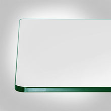 Dulles Glass 36X60 inch Rectangular Glass Table Top - Tempered - 1/2" Thick Glass Surface, Safe Beveled Edge, Radius Corners, Multipurpose for Dining, Patio, Coffee and End Table
